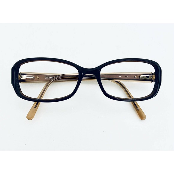Coach Brown Rectangular Frame Glasses - Picture 6 of 12